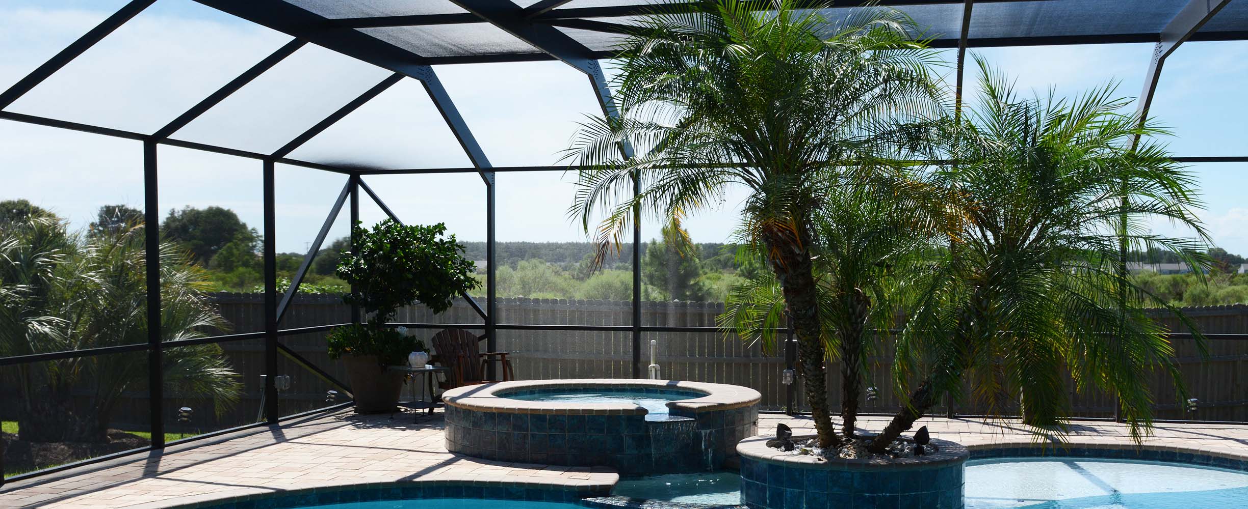 Swimming pool enclosure in Baldwin County, Alabama